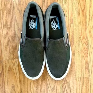 Vans Slip On Pro Ultra Crush HD Grape Leaf Green/Laurel Oak Men’s Size 10